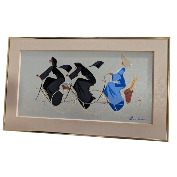 Barbi Framed Painting Satire Art titled The French Bread Nuns - Picture 7 of 16